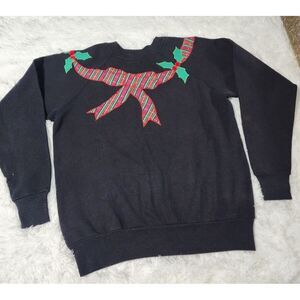 Pannill‎ Ugly Christmas Sweater Sweatshirt Crewneck Large Grandmacore VTG USA